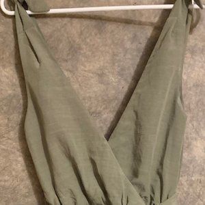Olive green jumpsuit
